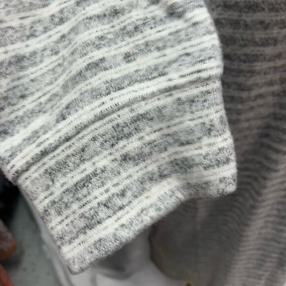 Lou & Grey‎ V-Neck Striped Sweater Dress Womens Small Tunic Casual Soft Relaxed - Picture 4 of 16